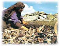 excavating a boneheap at Hardangervidda i Southern Norway